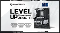 MAXSUN Terminator Z890-A carte mère Intel CPU double canal ATX forme pour ordinateur de bureau SATA interface de disque dur prend en charge 256GB RAM