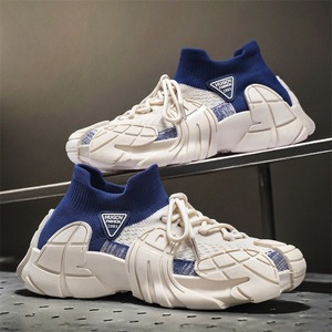 Nuove <span class=keywords><strong>Scarpe</strong></span> <span class=keywords><strong>da</strong></span> Basket e <span class=keywords><strong>da</strong></span> Passeggio Trendy <span class=keywords><strong>da</strong></span> Uomo per l'Autunno, Taglie Grandi, Sneakers Comode e Spesse <span class=keywords><strong>con</strong></span> Calzini alla Moda - Product Image 1