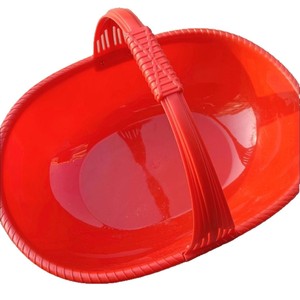 Cesta de plástico con asa para recoger frutas y verduras y drenarlas - Product Image 3
