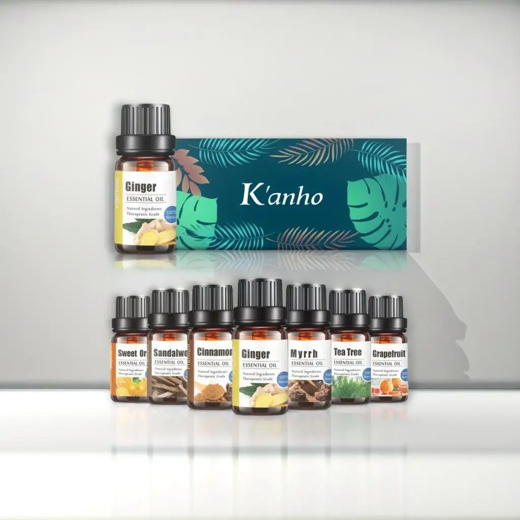 Kanho 100% Pure Biologische Etherische Olie Gemberlelie/Verse Gemberlelie Etherische Olie