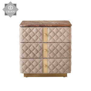 Nordic Light Luxury <strong>Marble</strong> <strong>Bedside</strong> Cabinet 3 Drawers Storage Cabinet Hotel Bedroom Storage <strong>Bedside</strong> <strong>Table</strong> - Product Image 3
