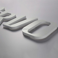 Lettres LED rétroéclairées 3D. Enseigne lumineuse LED rétroéclairée. Lettres lumineuses en relief. Lettres de signalisation rétroéclairées en métal