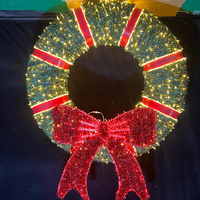 Guirlande lumineuse géante 3D en PVC LED pour Noël et Halloween, motif lumineux, étanche IP65, pour affichage commercial en rue, dans les centres commerciaux et les places publiques