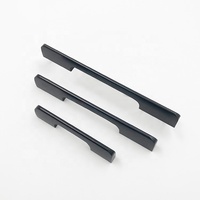 Longue poignée en alliage d'aluminium avec design doré et arrière pour commode de chambre à coucher armoire armoires de cuisine tiroirs