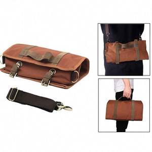 Échantillon gratuit, vente en gros, logo personnalisé, kit de barman professionnel portable, sac de voyage, sac à outils en toile enroulable, sac à outils pliable - Product Image 6