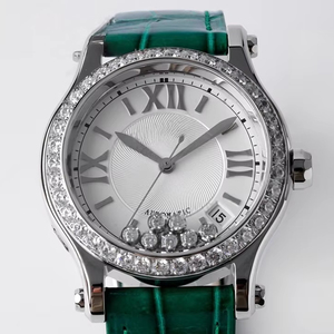 Elegantes Relojes Mecánicos de Acero Inoxidable con Diamantes Rodantes, Exclusivos para Damas, Tendencia de Moda Retro y Alegre - Product Image 1