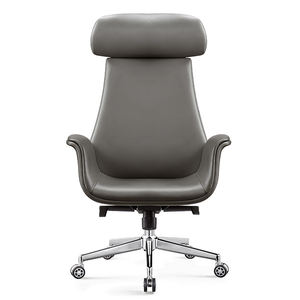 Silla de oficina ejecutiva de diseño moderno de cuero de vaca, silla ergonómica Boss, sillón de calidad <span class=keywords><strong>para</strong></span> uso doméstico y de oficina - Product Image 2