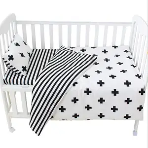 3Pcs Baby Bedding Set For Crib Newborn Baby Bed Linens