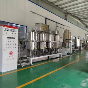 Large Scale 2 T/D Stainless Steel Factory Cooking Palm Oil Refinery Cotton Seed Refining Machine Crude Oil Refinery Plant