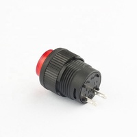 Vente en gros populaire IP40 1A LED momentanée rouge sur interrupteur à bouton-poussoir éclairé 2V 16mm