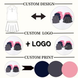 Kerui nuovo stile donna ragazza abbigliamento personalizzato in cotone 10% poliestere POLO per bambini Set estivo alla moda per ragazze - Product Image 2