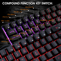 60% Tablet dizüstü tuş takımı Teclado oyuncular Clavier oyun klavyesi 61 anahtar RK61 küçük yüzde 60 Klavye tel aydınlatma RGB arkadan aydınlatmalı