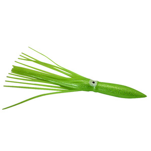 TRY&V Leurre souple en PVC multicolore style pieuvre pour expéditions nordiques 30 cm / 39 g, appât artificiel style calmar à double yeux et corps creux - Product Image 5