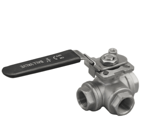 Manual Three-Way Ball <strong>Valve</strong> with Threaded Connection - Product Image 5