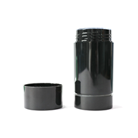 Cylindre personnalisé noir 15g 30g 50g 75g Conteneur vide de luxe en bâton de déodorant en gel Tube de déodorant d'emballage en plastique torsadé