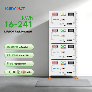 ชั้นวางแบตเตอรี่ลิเธียม KEVOLT 16kWh 10kWh แบบติดตั้งบนชั้นวาง 48V 51.2V 314Ah LiFePO4 โมดูลแบตเตอรี่สำหรับระบบพลังงานแสงอาทิตย์ - Product Image 1
