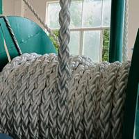 Corde en polyester à 8 brins de 96 mm, haute résistance, anti-corrosion, pour remorque de bateau, emballage, autres chargements et déchargements marins