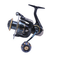 Moulinet de surfcasting ES série 3000-7000, manivelle droite, 6 roulements, en métal, rapport de transfert rapide 5.2:1, pour leurres artificiels en lac
