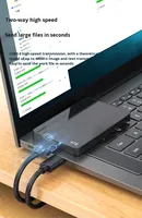 Kabel Data Tembaga Dua Arah USB 3.0 USB A Male ke USB A Male untuk Enclosure Hard Drive Mobile