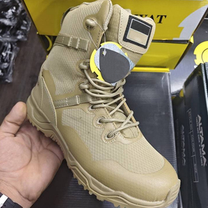 DF24 TSB4 New Tactical <b>Boot</b> Men Outdoor <b>Hiking</b> Waterproof Ankle <b>Boots</b> Tan Nylon All Seasons Lightweight Breathable - Product Image 1
