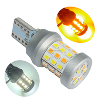 Lumière de largeur automobile blanche jaune 12V, deux couleurs, T10 2016 42SMD 42LED, lecture, plaque d'immatriculation, lumière LED de voiture, autres accessoires