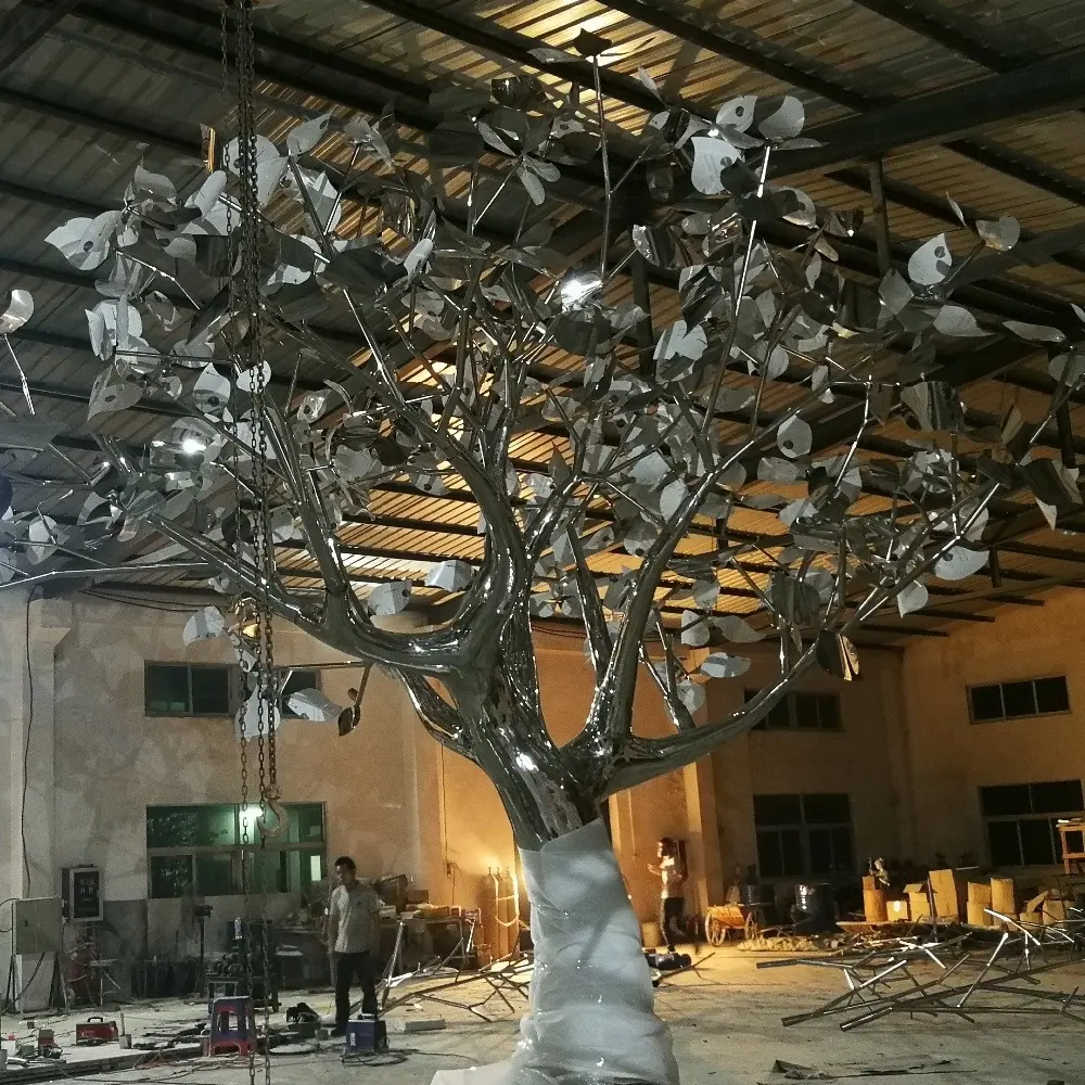 Hand Gefertigt Angepasst leben im freien größe metall baum skulptur für garten display