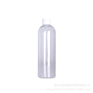 Botella de Plástico Transparente para Mascotas de 150, 200, 250, 300, 400, 500 ml con Tapa Blanca para Almacenamiento de Muestras - Product Image 5