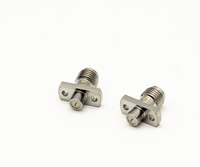 Connecteur de panneau d'adaptateur RF en acier inoxydable SMA-KFD1711G DC-18GHz avec perte d'insertion ≤ 0.4dB et onde stationnaire ≤ 1.2