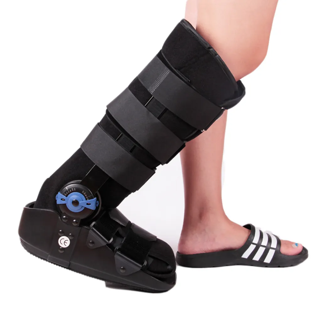 Brocas de caminhada pneumáticas rom, tornozelo caminhante para lesão no tornozelo 17 "& 14" xs, s, m, l, xl walker ortopédico