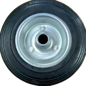 5-Zoll-Vollgummi-Lenkräder mit Stahl felge für Handwagen - Product Image 1