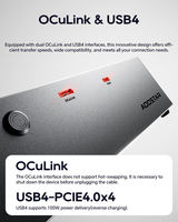 AG01 AG02 EGPU Dock, USB4 OCuLink Dual Ports, Daya 800W Terintegrasi