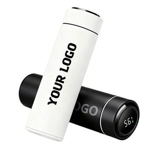 Bouteille isotherme intelligente en acier inoxydable avec logo personnalisé, cadeau promotionnel pour entreprise, isolation sous vide 12-24h chaud/froid - Product Image 1