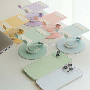 Visenmo All Metal Phone <b>Tablet</b> Stand 360 Degree Rotating Foldable Desktop Support for Watching Videos - Product Image 4