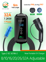 Pengisian Daya EV Baru 3.5/3.6/7/11/22KW 16A/32A 1P 3 Fase Tipe 2 Tipe 1 GBT CHADEMO IEC 62196 SAE J1772