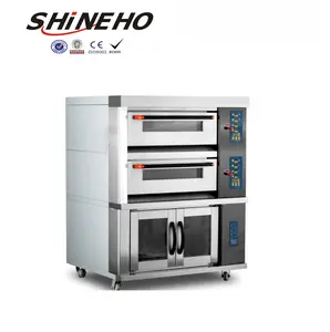 New Design 2 Decks 4 Tray Commercial Movable Layer Deck Oven For Bakery For Homemade Cakes Bread Cake Baking Machine