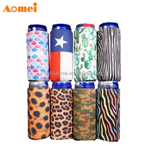 奥美定制12盎司氯丁橡胶啤酒冷却器短粗支架16盎司升华袖子，卡通图案便宜个性化 - Product Image 3