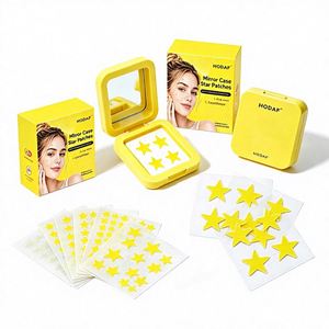 Soins <span class=keywords><strong>de</strong></span> jour pour la peau en déplacement : Patchs anti-acné en forme d'étoile avec étui <span class=keywords><strong>de</strong></span> rangement miroir, autocollants rechargeables pour <span class=keywords><strong>le</strong></span> <span class=keywords><strong>visage</strong></span> et la peau - Product Image 1