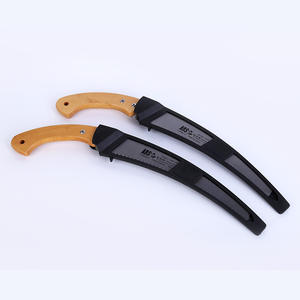 Mks 2 Wooden Handle Curved Pruning Saw 350mm High Carbon Steel Blade With Sheath For <b>Garden</b> Woodworking <b>Tools</b> - Product Image 1