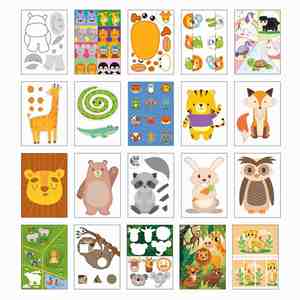 Aprende a cortar líneas, formas y animales: divertido libro de actividades para niños en edad preescolar para desarrollar habilidades con tijeras - Product Image 2