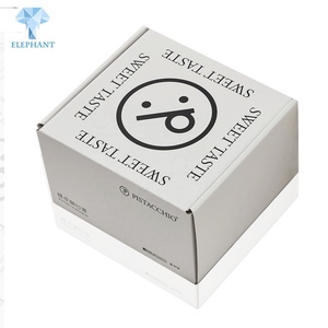 Boîte d'emballage carrée pliable en carton ondulé de qualité alimentaire, personnalisée et recyclée, pour gâteaux, blanche - Product Image 6