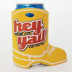 Venta al por mayor Zapatos Forma Stubby Holder Boot Shape Neopreno Beer Bottle Can Cowboy Boot Can Cooler Sleeves - Product Image 3