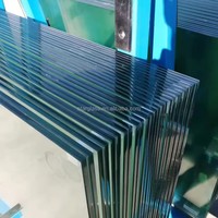 Plaques de verre de sécurité trempé stratifié 6,38 mm 8,38 mm PVB SGP résistantes aux chocs pour fenêtres, portes et balustrades de bâtiment