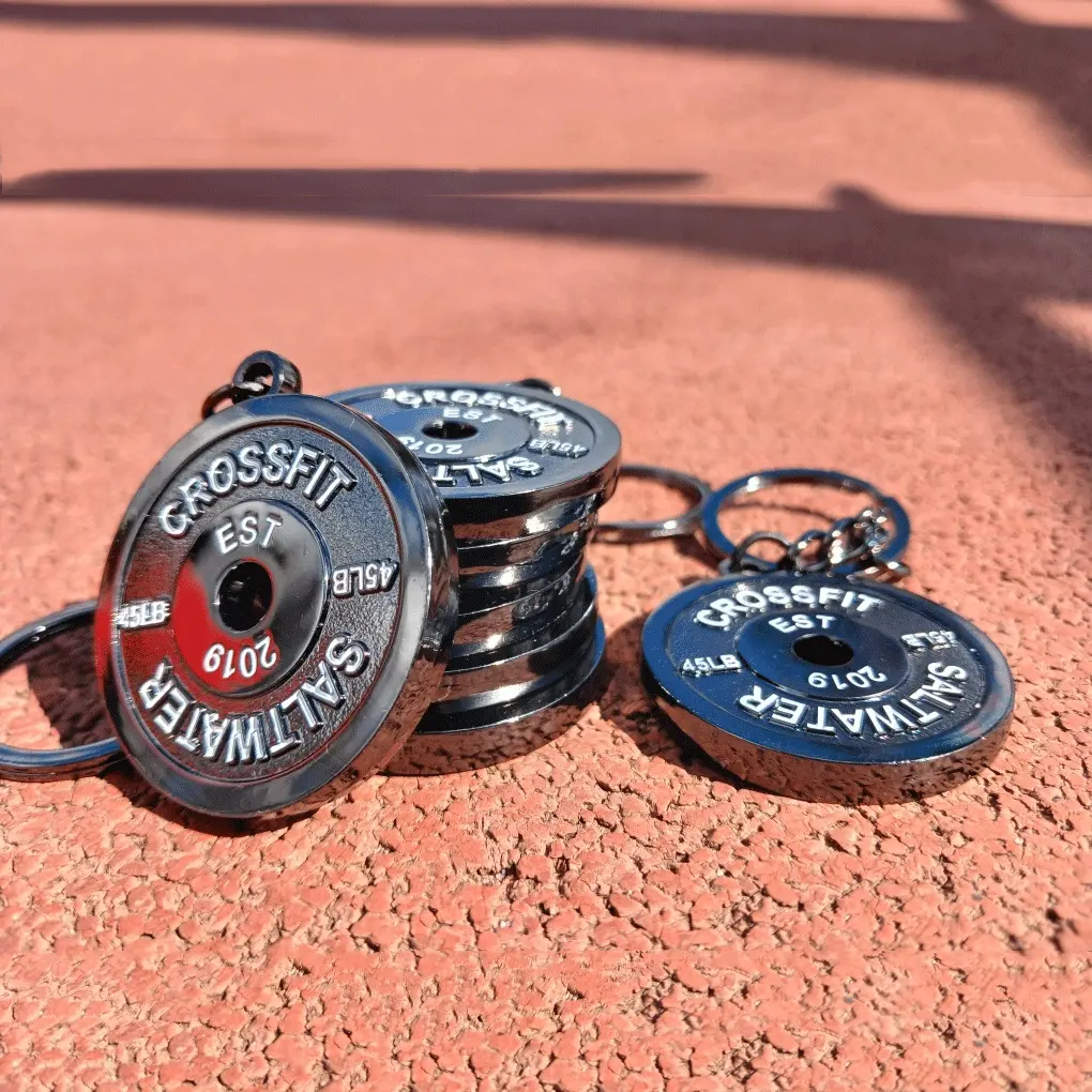 Barbell Dumbbell Charm Trọng Lượng Tập Thể Dục Cử Tạ Phòng Tập Thể Dục Lưu Niệm Crossfit Keyring