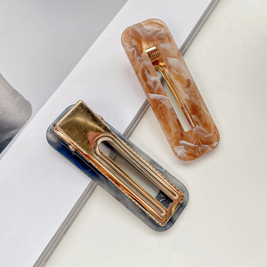 Sheshares ondulation de l'eau carré goutte ourlet pince Premium <span class=keywords><strong>cheveux</strong></span> cassés <span class=keywords><strong>frange</strong></span> pince acrylique pince à <span class=keywords><strong>cheveux</strong></span> - Product Image 3