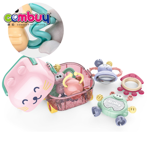 Maleta de animales de dibujos animados con timbre musical Juego suave de dentición Sonajeros de campana de bebé de plástico para recién nacidos y niños pequeños - Product Image 1
