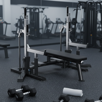 Hyper Fitness Commercial Cadre En Acier Inoxydable Compétition Rack Fitness Power Rack Épaule Formation Machine Durable Pro Banc