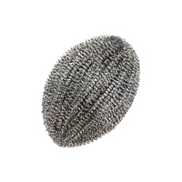 Fournisseur Vérifié - Brosse en boule de laine d'acier et feuille de tampon à récurer - Éponge en tissu métallique pour nettoyage en profondeur - Garantie Commerciale