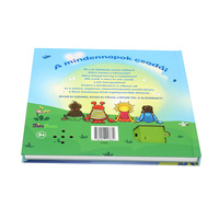 Buku suara musik papan Hardcover buku sampul keras cetak kustom untuk anak-anak buku Phonic elektronik interaktif dengan tombol Audio