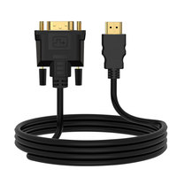 Cable Adaptador HDMI a DVI-D 24+1 de Alta Velocidad, 1080P Full HD, Núcleo de Cobre Estañado, Chapado en Oro, Cable de Video Bidireccional para Laptop