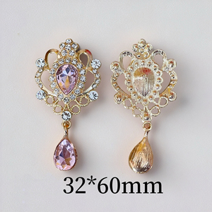 新しいフラットバックブローチペンダント32*60mmクリスタルDiyジュエリーアクセサリークラフト - Product Image 2